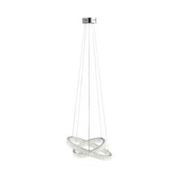 Rackhams Ausilia Polished Chrome and Crystal LED Pendant Ceiling Light - thumbnail 4