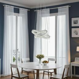 Rackhams Ausilia Polished Chrome and Crystal LED Pendant Ceiling Light - thumbnail 1