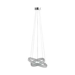 Rackhams Ausilia Polished Chrome and Crystal LED Pendant Ceiling Light - thumbnail 5