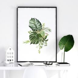 Rackhams Botanical prints - set of 3 wall art prints - 12 x 16 inches / 30.5 x 40.65 cm - Polyester Canvas 260 gsm - Canvas wrapped - thumbnail 6