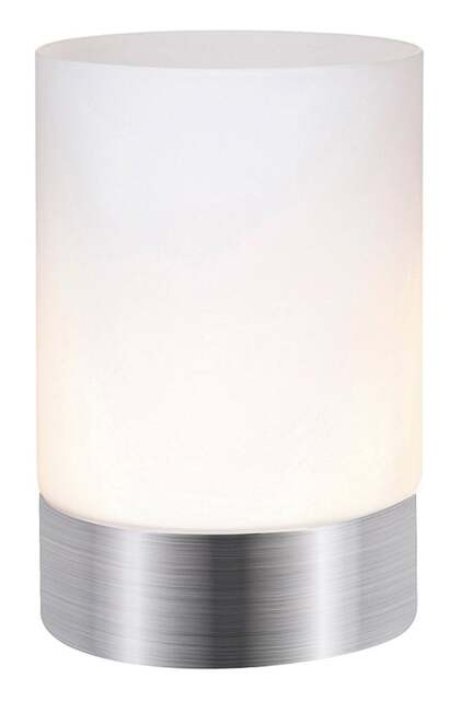 Rackhams Contemporary Small Brushed Silver Touch Dimmable Table Lamp