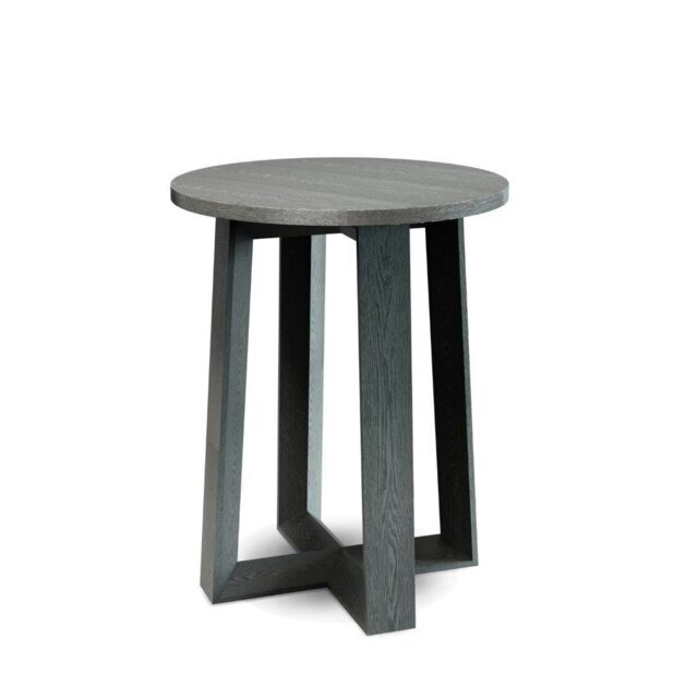 Rackhams Round Side Tables - Natural Black Oak - image 1