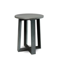 Rackhams Round Side Tables - Natural Black Oak