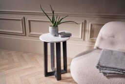 Rackhams Round Side Tables - Natural Black Oak - thumbnail 2