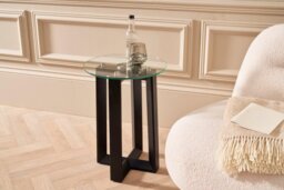 Rackhams Round Side Tables - Natural Black Oak - thumbnail 5