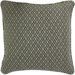 Rackhams Tangier Geometric Cushion Cover - Monochrome - One Size - Monochrome - 47% Polyester/37% Cotton/15% Viscose/1% Nylon