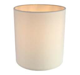 Rackhams Contemporary and Elegant Soft Cream Linen Fabric 18cm High Cylinder Lamp Shade
