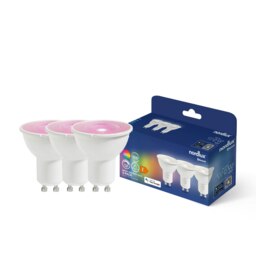 Rackhams Smart GU10 - 3-pack - PAR16 Colour - 2200-6500 Kelvin - 380 Lumen - Light Bulb - Clear - Clear - Plastic - 1 - thumbnail 3