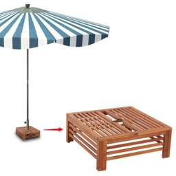 Rackhams Wooden Parasol Stand Cover - thumbnail 5