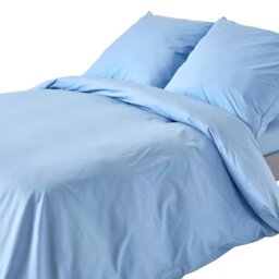 Rackhams Crisp & Cool 200 TC Egyptian Cotton Percale Duvet Cover Set, European Size - Dark Grey - 240 x 220 cm - thumbnail 2