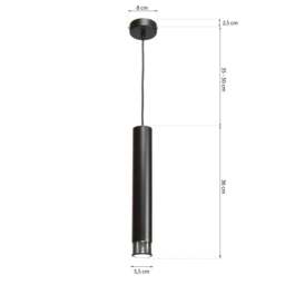 Rackhams Dani Pendant Lamp Hand Made Black And Chrome - thumbnail 5