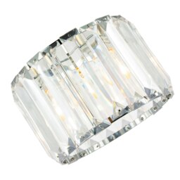 Rackhams Contemporary Easy Fit Chrome Pendant Shade with Clear Acrylic Rectangular Rods - thumbnail 3
