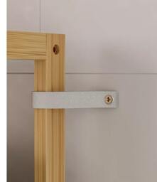 Rackhams 6-Tier Bamboo Bookshelf, Adjustable Free Standing Shelf Unit for Kitchen, Bathroom, or Living Room - thumbnail 5