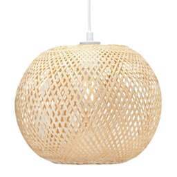 Rackhams Eco Friendly Modern Spherical Cage Design Bamboo Strapping Pendant Lamp Shade