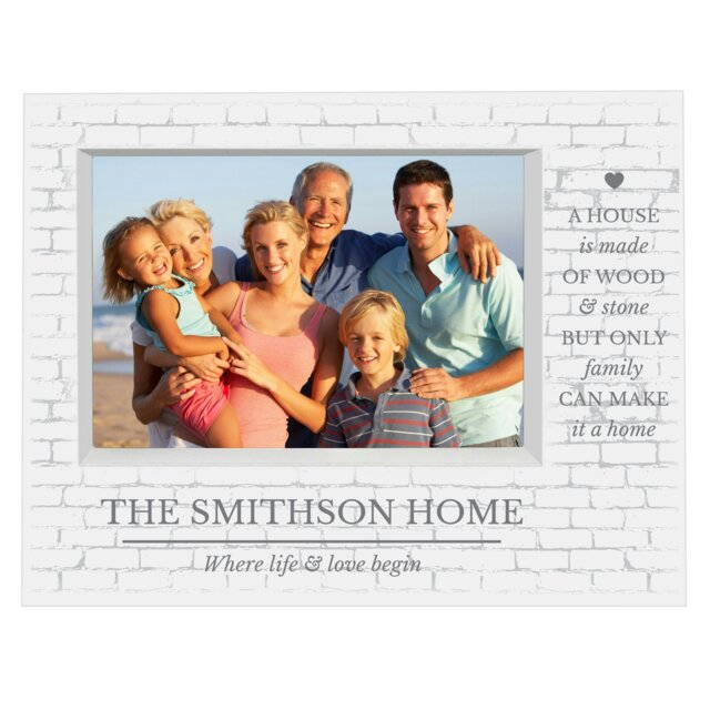 Rackhams Personalised Family 5x7 Landscape Box Photo Frame - image 1