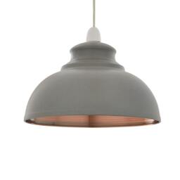 Rackhams Maris Matte Grey Easy-Fit Pendant - thumbnail 2