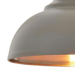 Rackhams Maris Matte Grey Easy-Fit Pendant - thumbnail 3