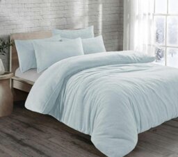 Rackhams Teddy Bear Fleece Duvet Cover Set Bedding Warm - White - Super King - thumbnail 4