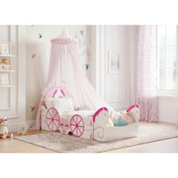 Rackhams Princess Carriage Toddler Bed, White - Toddler - thumbnail 5