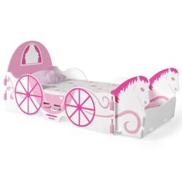Rackhams Princess Carriage Toddler Bed, White - Toddler - thumbnail 3