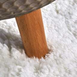 Rackhams Myk Olaf High Pile White Rug Plain Design - 200X290 cm - thumbnail 3