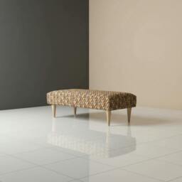 Rackhams Modern Rectangular Non-Storage Ottoman Seating Stool for UK Homes - 24 x 24 Inches (61 x 61cm) - thumbnail 4