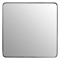 Rackhams Candi Matt Black Square Wall Mirror - thumbnail 2