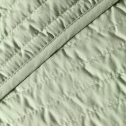 Rackhams Quilted Lines Bedspread - Sage Green - thumbnail 2