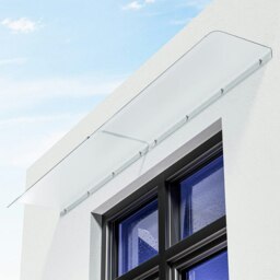 Rackhams Frosted Window Door Awning Canopy 50cm Arc Length - 200 cm - thumbnail 3