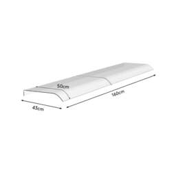 Rackhams Frosted Window Door Awning Canopy 50cm Arc Length - 200 cm - thumbnail 6
