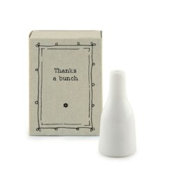 Rackhams East of India 'Thanks a bunch' Matchbox Vase - thumbnail 3