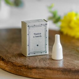 Rackhams East of India 'Thanks a bunch' Matchbox Vase - thumbnail 2
