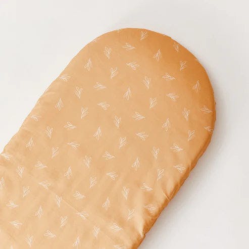 Rackhams - Moses Basket Fitted Sheet - Olive Sprig - image 1