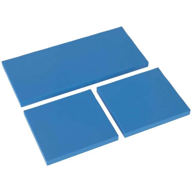 Rackhams Outdoor Seat Cushion Pads for Rattan Furniture, 3 PCs Garden Furniture Cushions, Sky Blue
