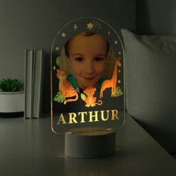 Rackhams Personalised Animal Photo Upload LED Colour Changing Night Light - thumbnail 4
