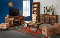 Rackhams Dahila Reclaimed Boat Coffee Table - thumbnail 3