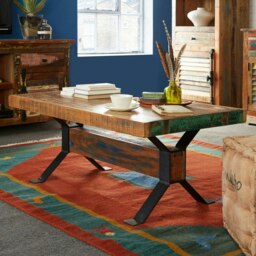 Rackhams Dahila Reclaimed Boat Coffee Table - thumbnail 1