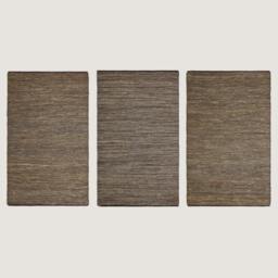Rackhams Madras Leather Hemp Rug - Brown - 66 x 200 cm - thumbnail 6