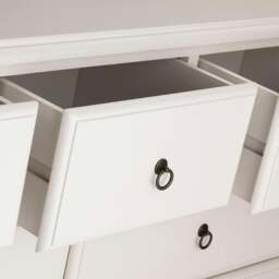 Rackhams Romance Large 3 Over 4 Chest of Drawers, Assembled Wide Bedroom Storage - Oatmeal (Cream tone) - thumbnail 6