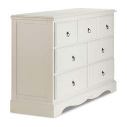 Rackhams Romance Large 3 Over 4 Chest of Drawers, Assembled Wide Bedroom Storage - Oatmeal (Cream tone) - thumbnail 3