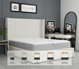 Rackhams Tranquil 13.5 Bonnell Spring  Mattress with Gel Comfort Layer - 5ft - King - Essentials by DS Living - thumbnail 6