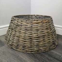 Rackhams 48/70cm Samuel Alexander KD Willow Christmas Tree Skirt Wicker Rattan- Large Natural - thumbnail 5