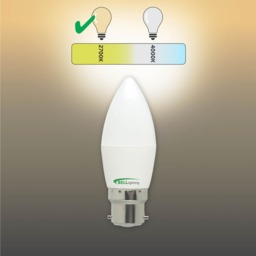 Rackhams B22 Bayonet LED Candle 4.7W Energy Saving Light Bulbs - Pack of 6 - thumbnail 4