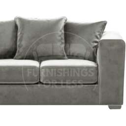 Rackhams Ella Plush Velvet Fabric 2 Seater Sofa - Blue - thumbnail 4