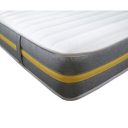 Rackhams Lunar Luxe Hybrid Mattress - Soft Feel, Memory Foam & Spring Support - Yellow - 1 - 5ft King Mattress Size Mattress (150cm x 200cm) - thumbnail 2