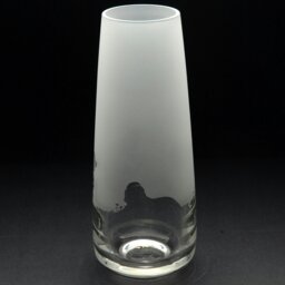 Rackhams Springer Spaniel Dog Glass Bud Vase - Hand Etched/Engraved Gift - thumbnail 4