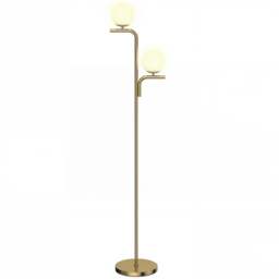 Rackhams Floor Lamp with 3 Colour Temperatures, Modern Standing Lamp - Gold - thumbnail 2
