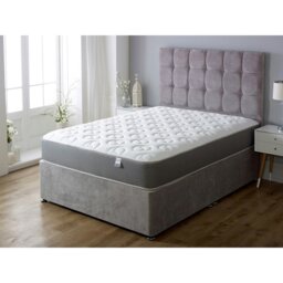 Rackhams Ying & Yang Hybrid Mattress - 20cm Deep, Premium Sprung & Memory Foam Support - Grey - 1 - 4ft Small Double Mattress (120cm x 190cm) - thumbnail 4