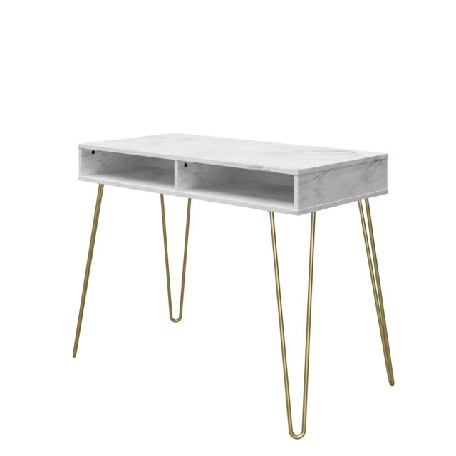 Rackhams Novogratz Athena Desk in White Marble - image 1