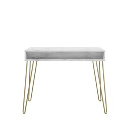 Rackhams Novogratz Athena Desk in White Marble - thumbnail 3
